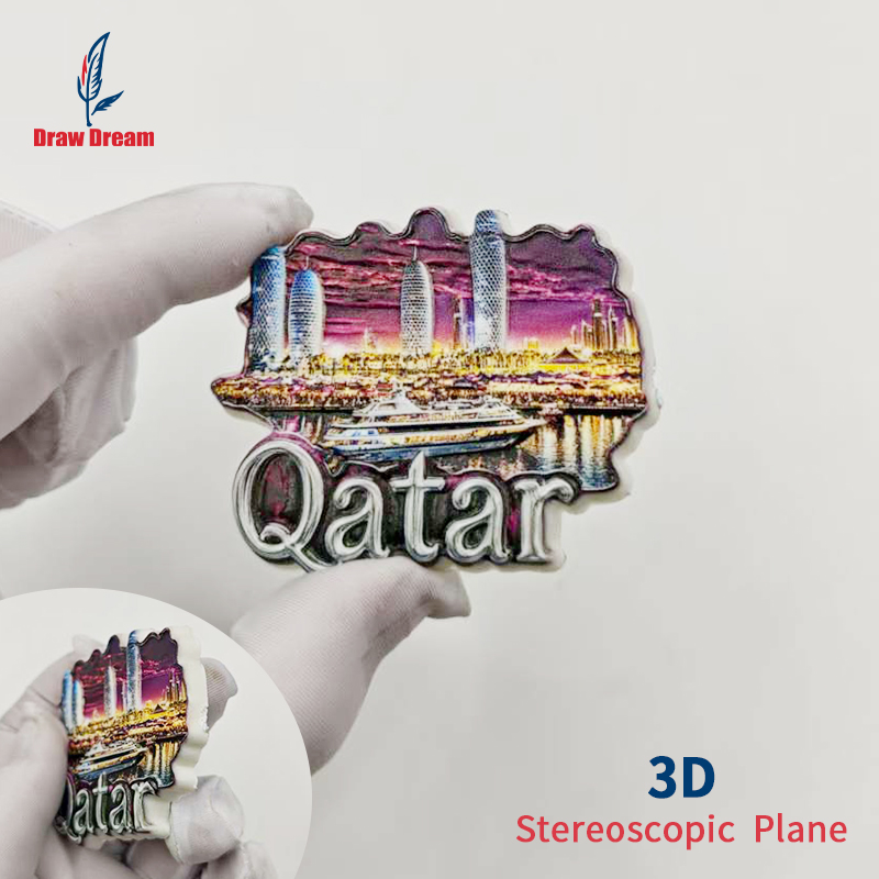 Home Office Qatar - 1 szt. Katar 3D Magnes na