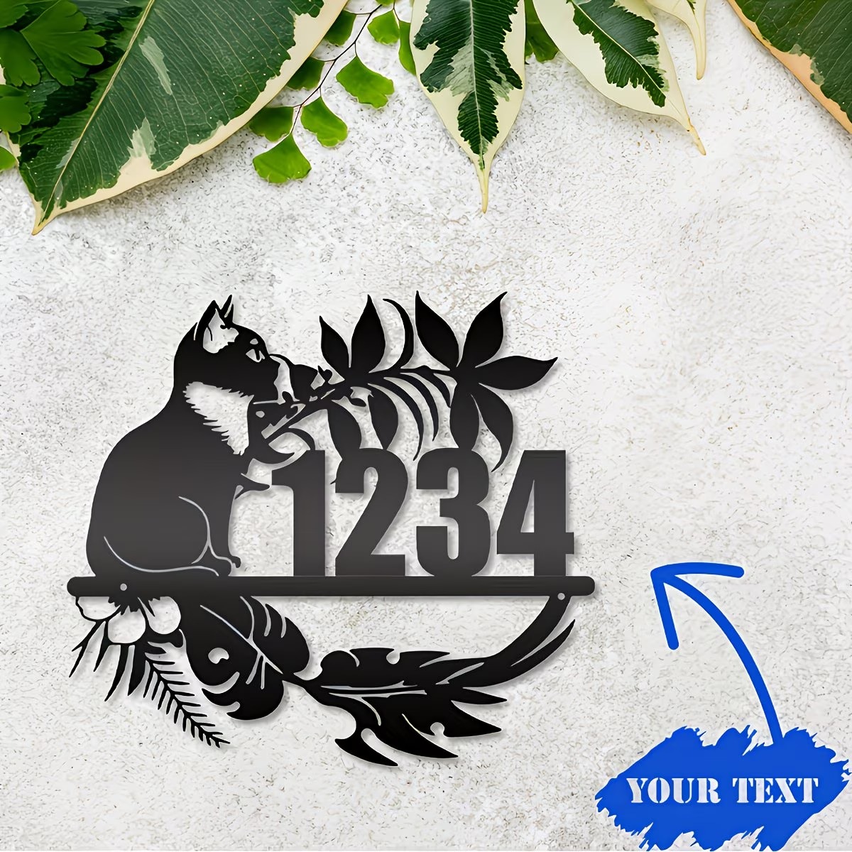 Home Office Number - Personalizowana tabliczka adresowa z motywem leniwego