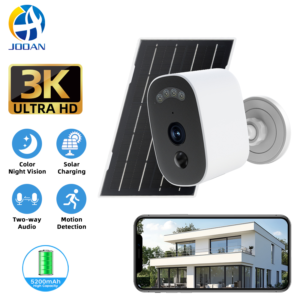 Home Office Zoom - Kamera bezpieczeństwa Jooan 3K HD, solarna,