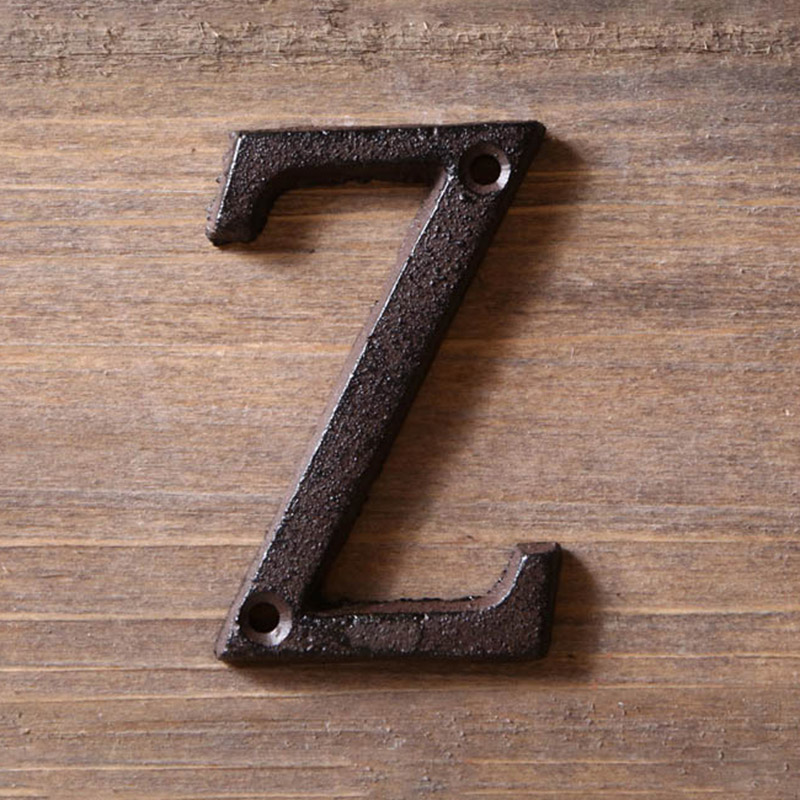 Home Office Number - Metalowe litery numery żeliwna dekoracja wnętrza