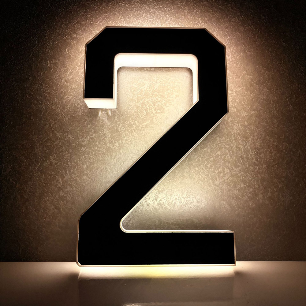 Home Office Number - 23cm Podświetlane słonecznie numery domów do