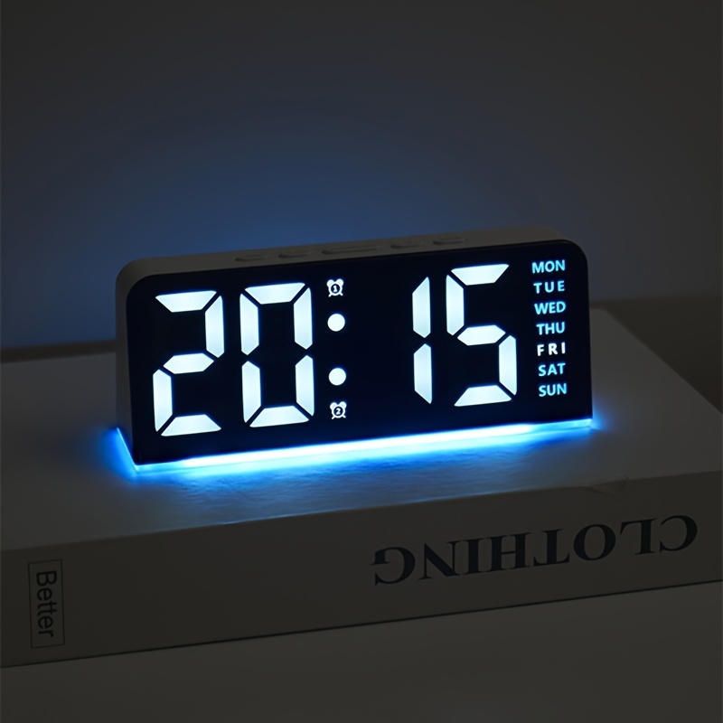 Led Desk Clock - Cyfrowy budzik LED, zegar stołowy z