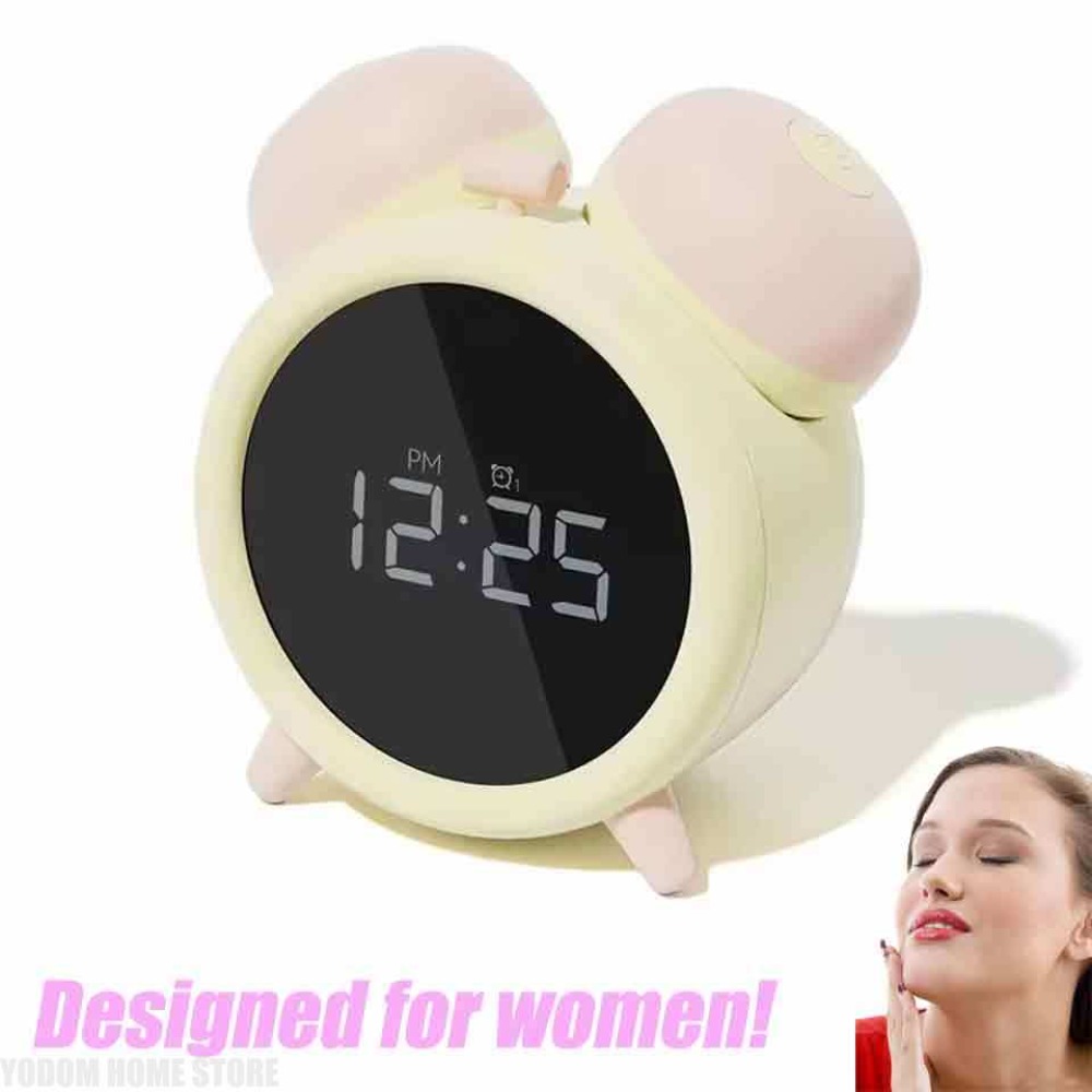 Led Desk Clock - Damski budzik z ukrytym alarmem, zapewniający
