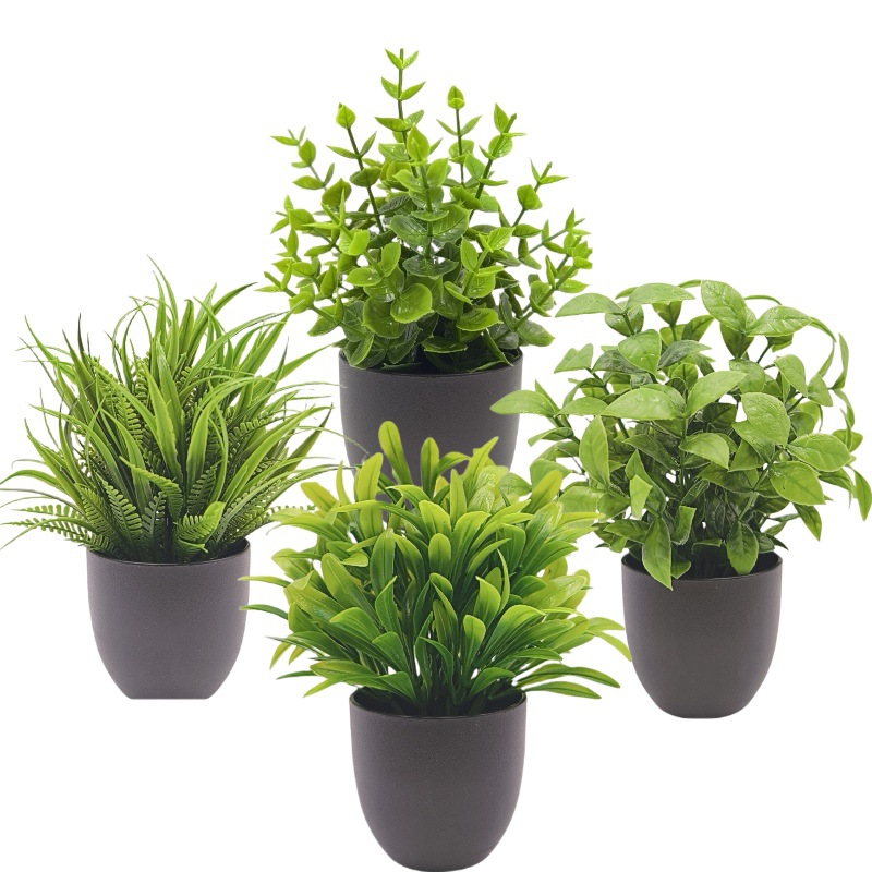 Home Office Word - Sztuczna zielona roślina bonsai, dekoracja wnętrz