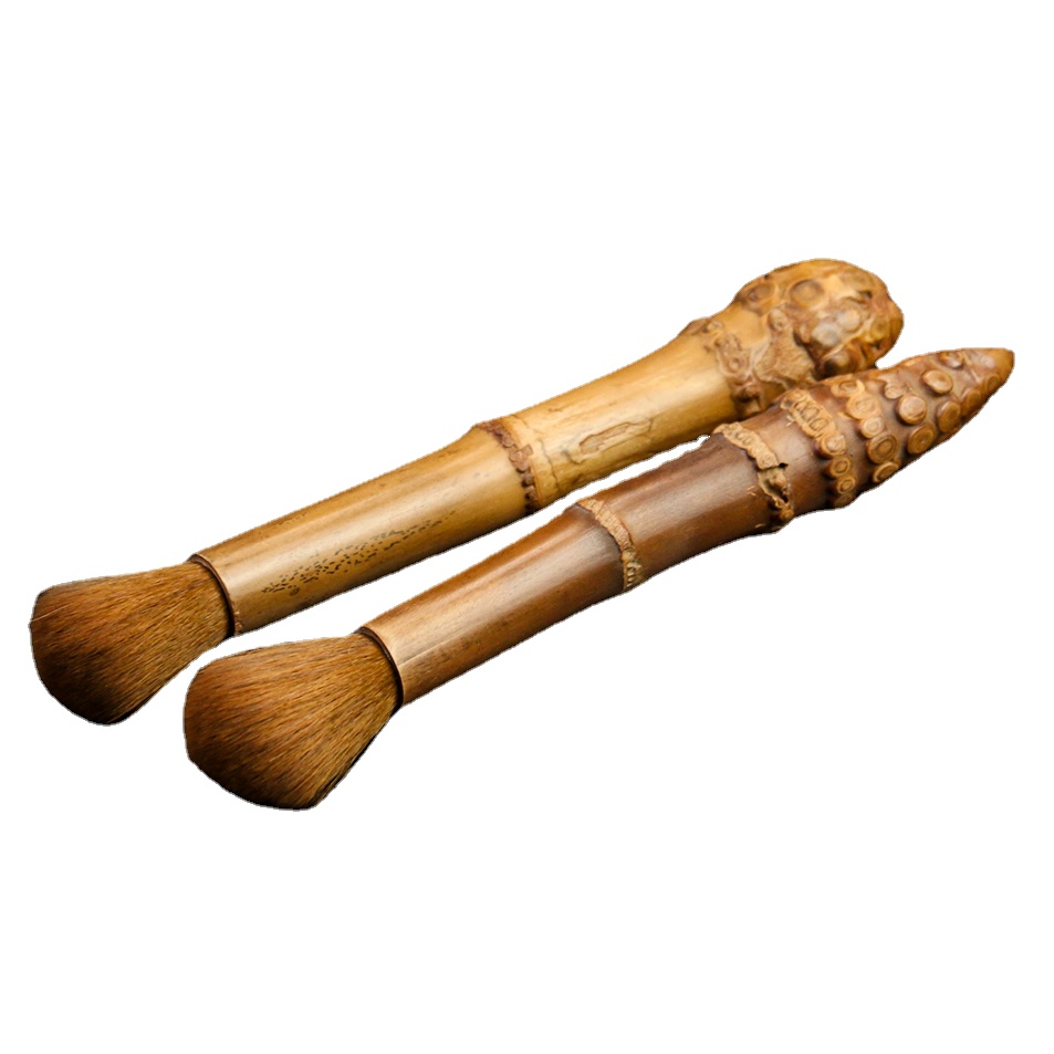 Desktop Organizer Bamboo - Naturalny bambus korzeń akcesoria do ceremonii