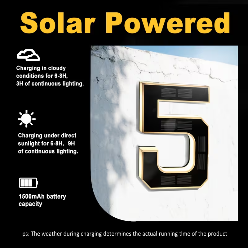 23cm Solarny LED Numer Domu, C – Home Office Number recenzja i cena