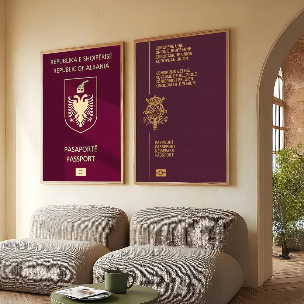 Plakat na ścianę z czerwonym t – Home Office Passport recenzja i cena