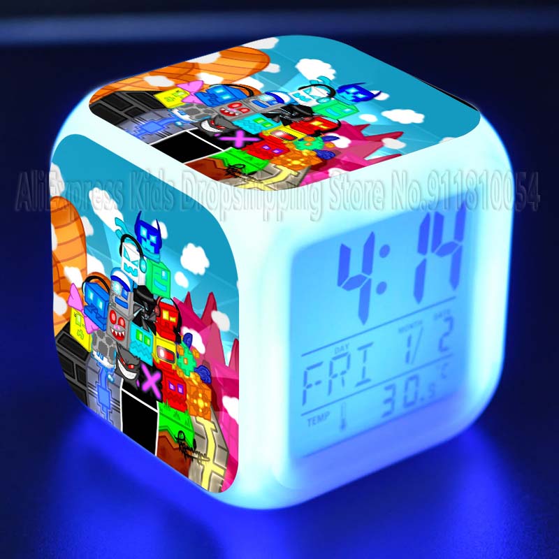 Angry Geometry Dash Budziki Gr – Led Desk Clock recenzja i cena
