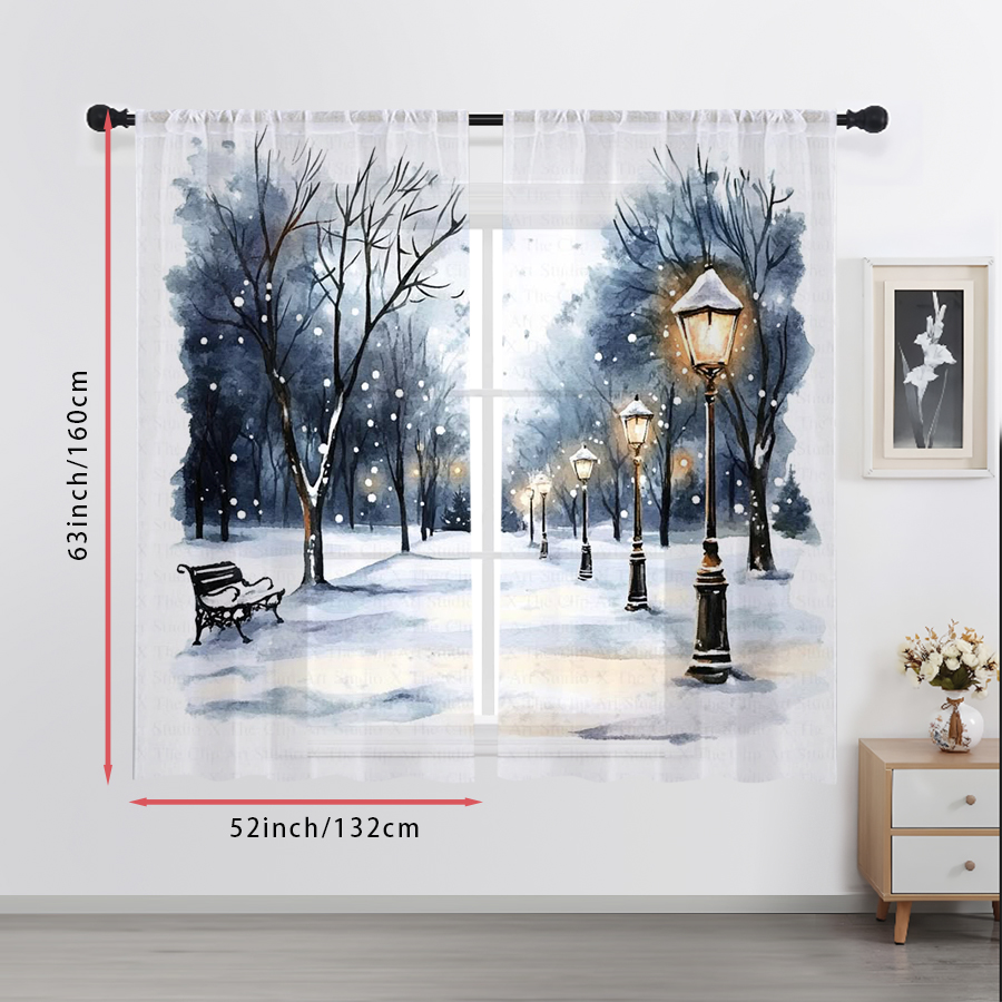 2 sztuki przezroczystych zasło – Home Office Lamp recenzja i cena