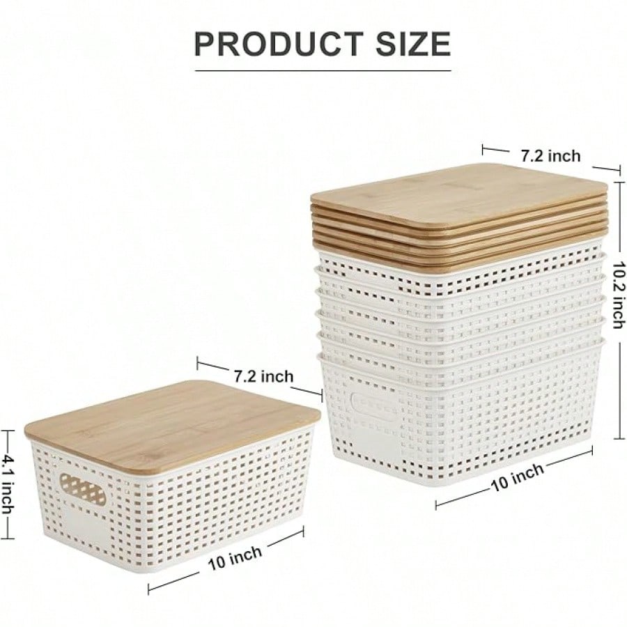 6-pak pojemników do przechowyw – Desktop Organizer Bamboo recenzja i cena