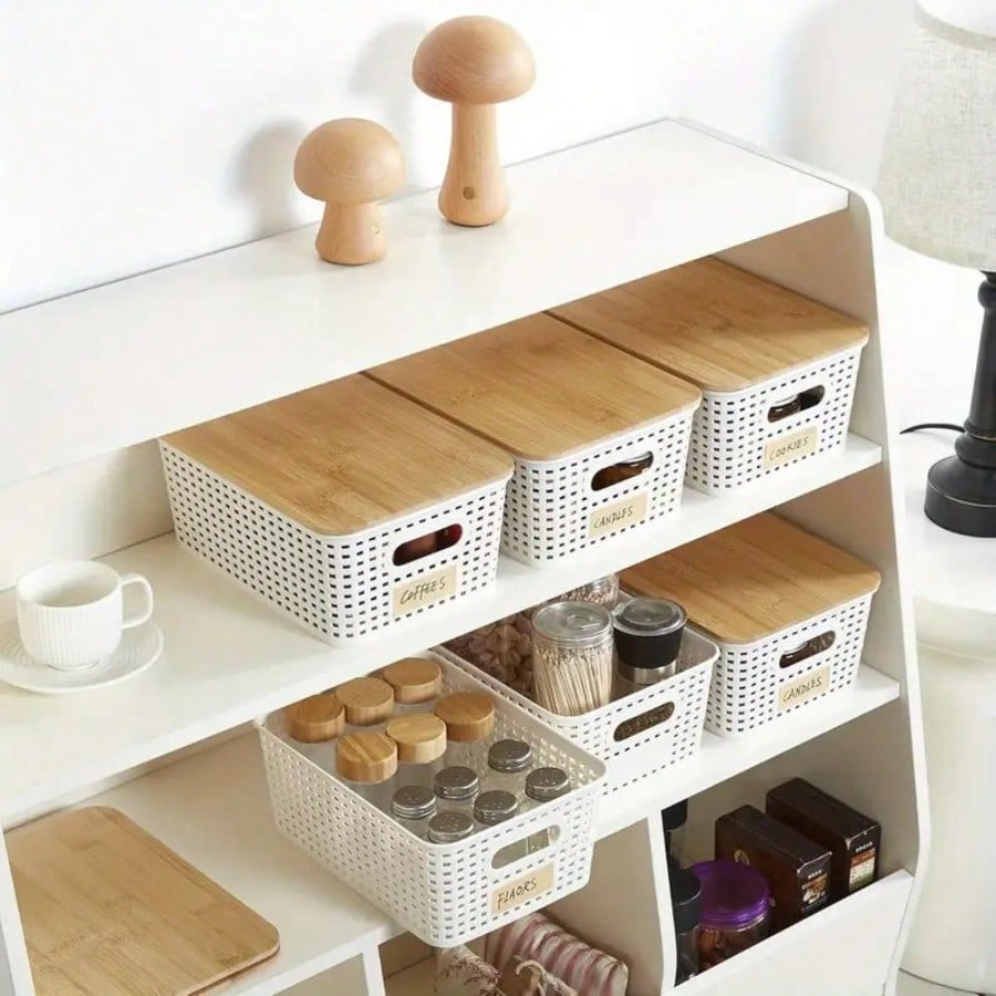 6-pak pojemników do przechowyw – Desktop Organizer Bamboo recenzja i cena