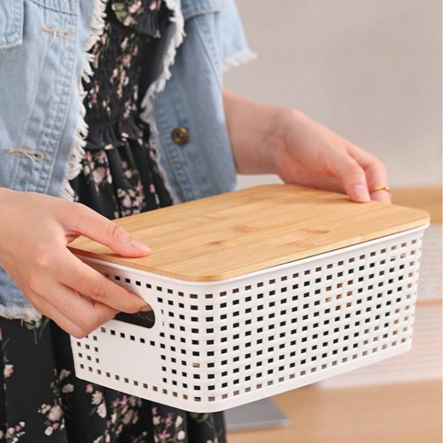 6-pak pojemników do przechowyw – Desktop Organizer Bamboo recenzja i cena