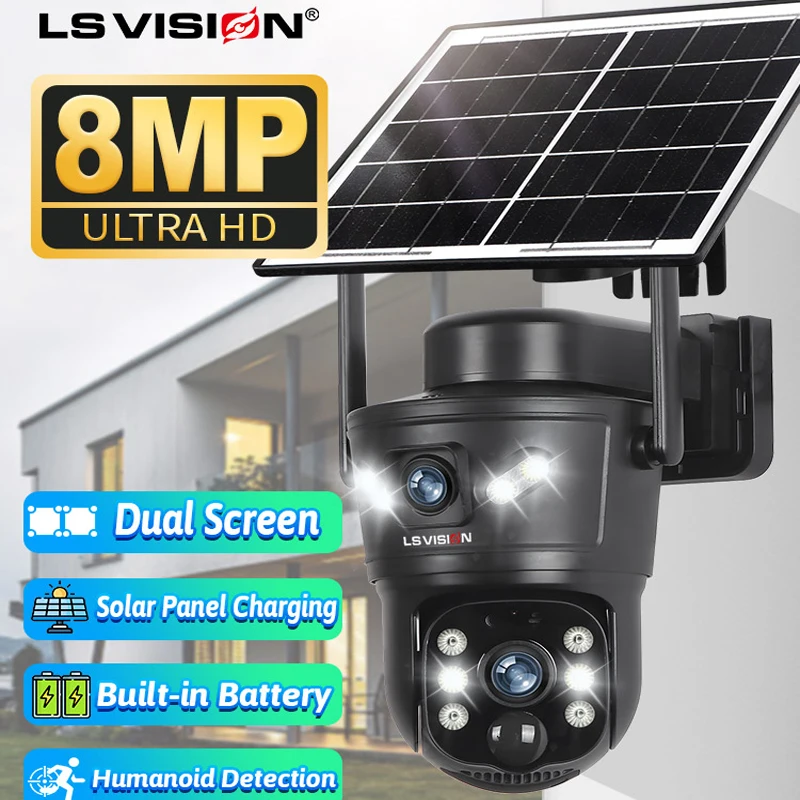 LS VISION 8MP 4G kamera słonec – Home Office Zoom recenzja i cena