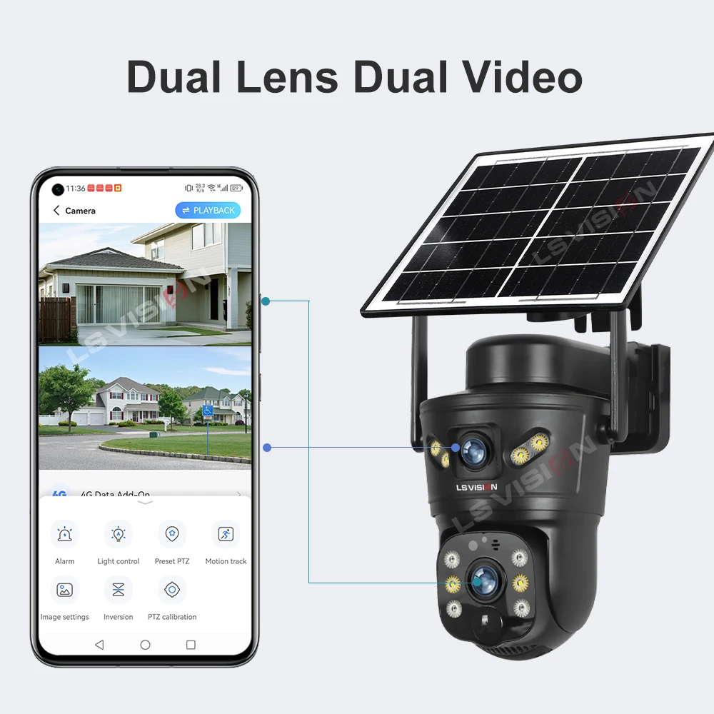 LS VISION 8MP 4G kamera słonec – Home Office Zoom recenzja i cena