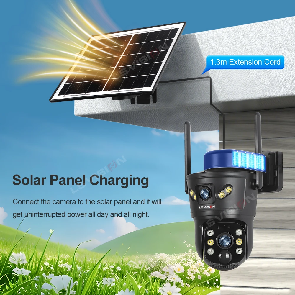LS VISION 8MP 4G kamera słonec – Home Office Zoom recenzja i cena
