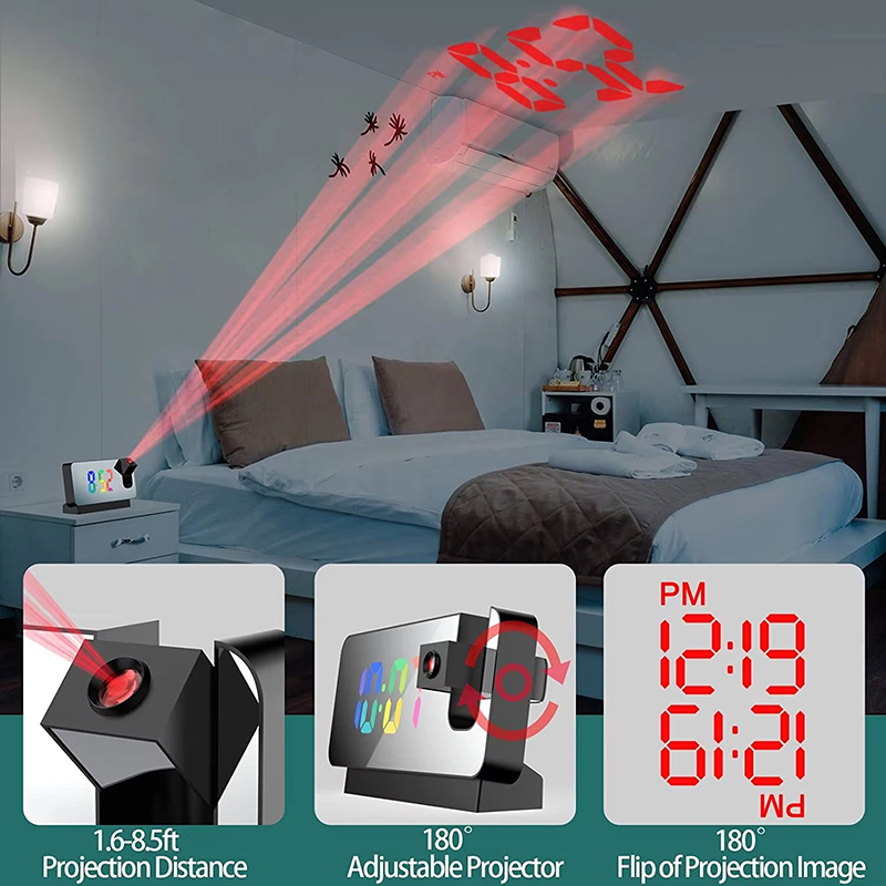 Projekcyjny budzik Zegar biurk – Led Desk Clock recenzja i cena