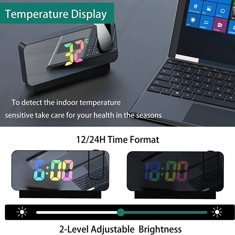 Projekcyjny budzik Zegar biurk – Led Desk Clock recenzja i cena