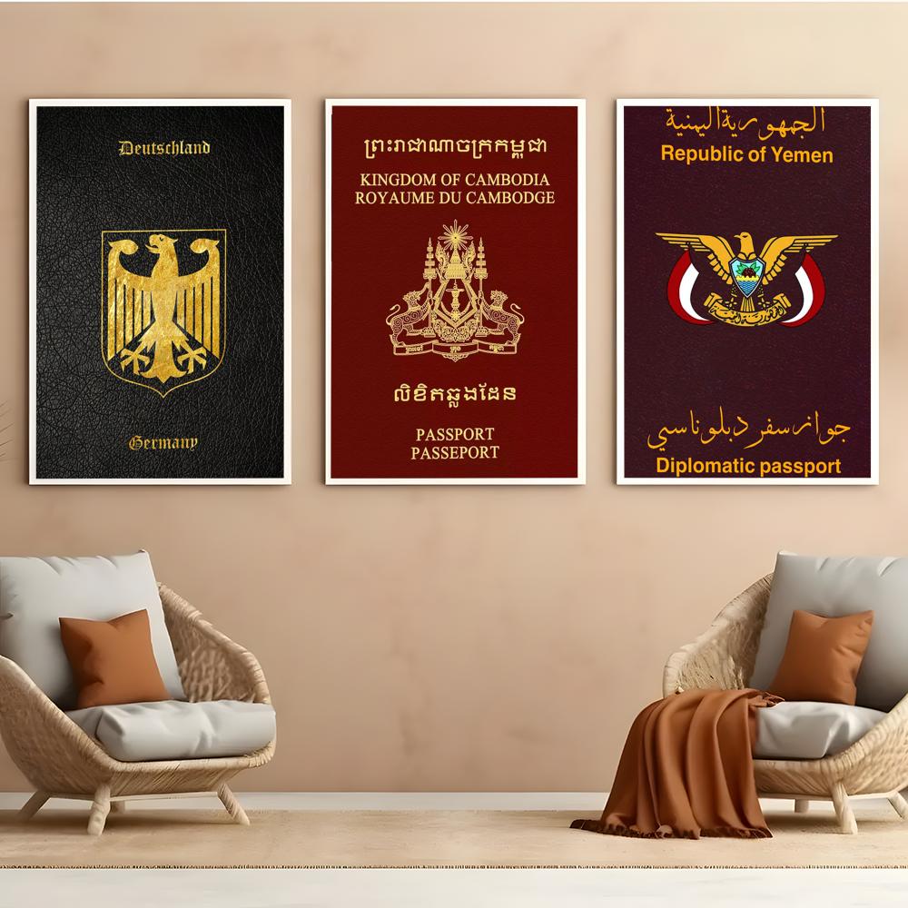Plakat na ścianę z motywem pas – Home Office Passport recenzja i cena