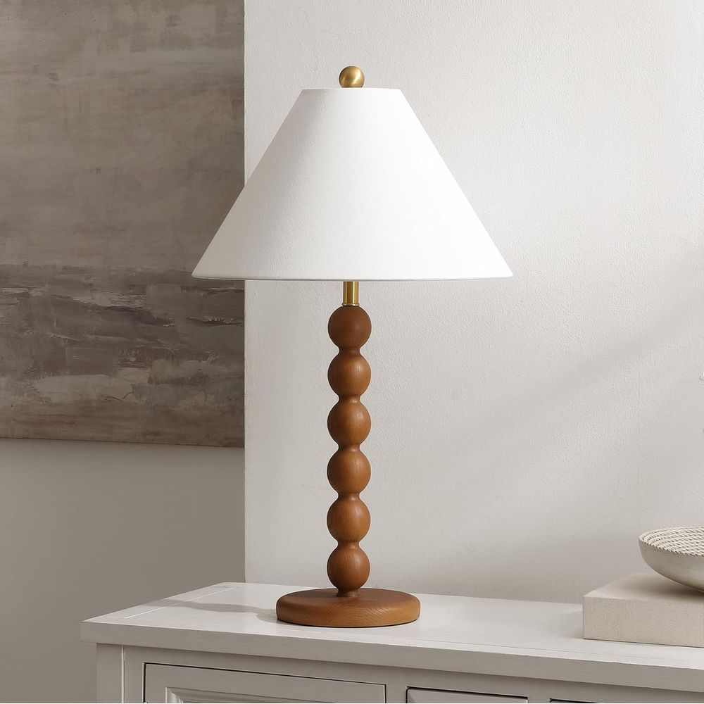 Naturalna brązowa lampa stołow – Home Office Lamp recenzja i cena