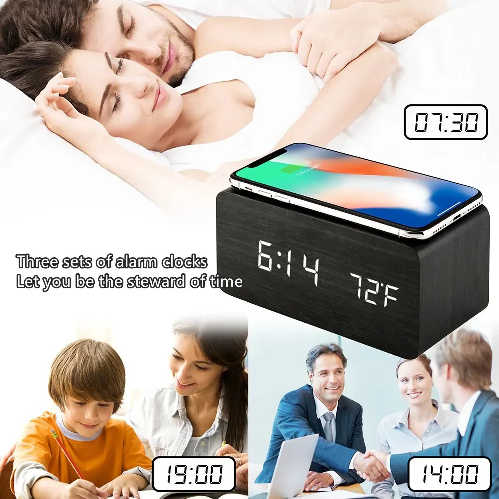 Budzik LED Cyfrowy Drewniany Z – Led Desk Clock recenzja i cena