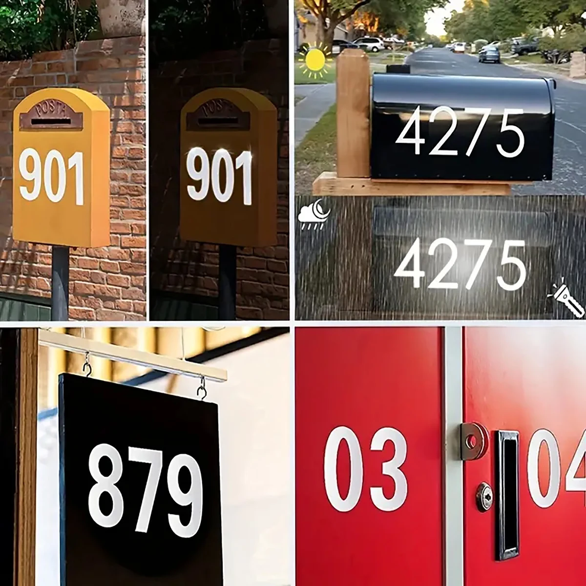 Odblaskowe naklejki cyfrowe, n – Home Office Number recenzja i cena