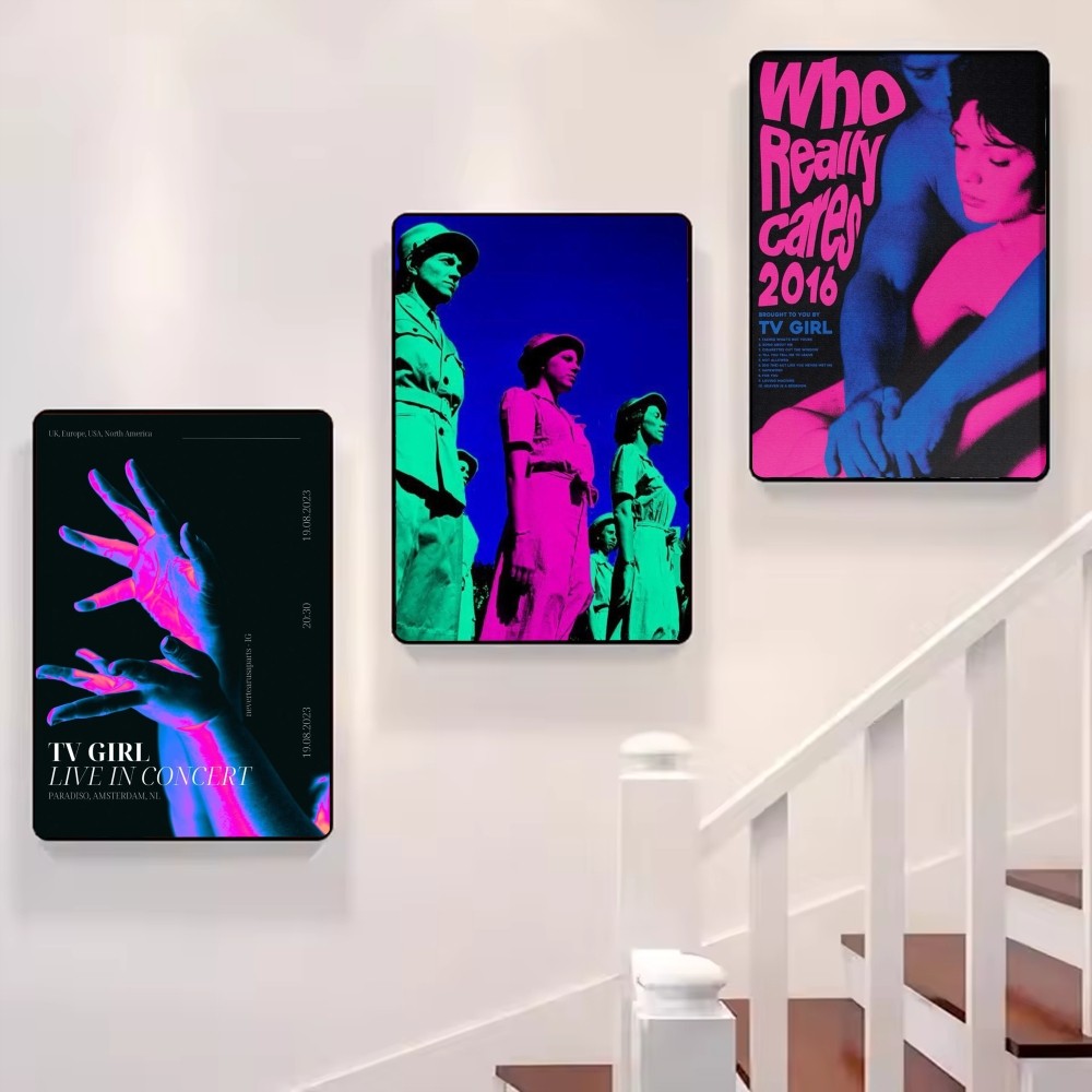Różowo-Niebieski Plakat Artyst – Home Office And Tv Room Ideas recenzja i cena