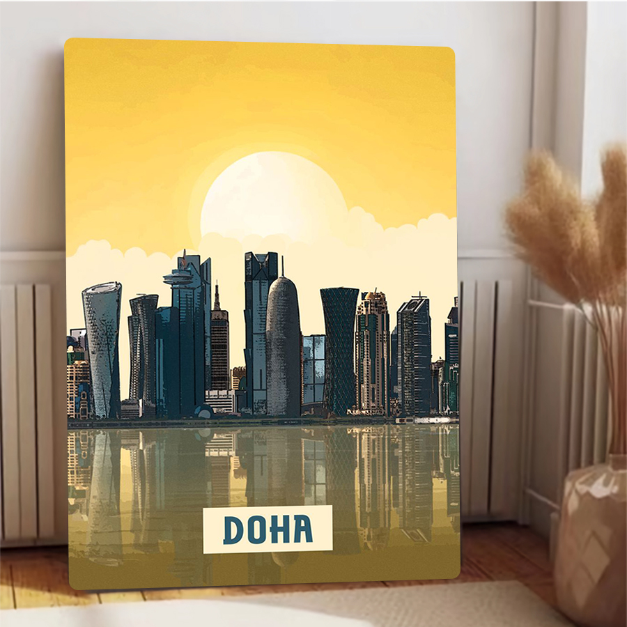 Doha Skyline Metal Wall Art Qa – Home Office Qatar recenzja i cena