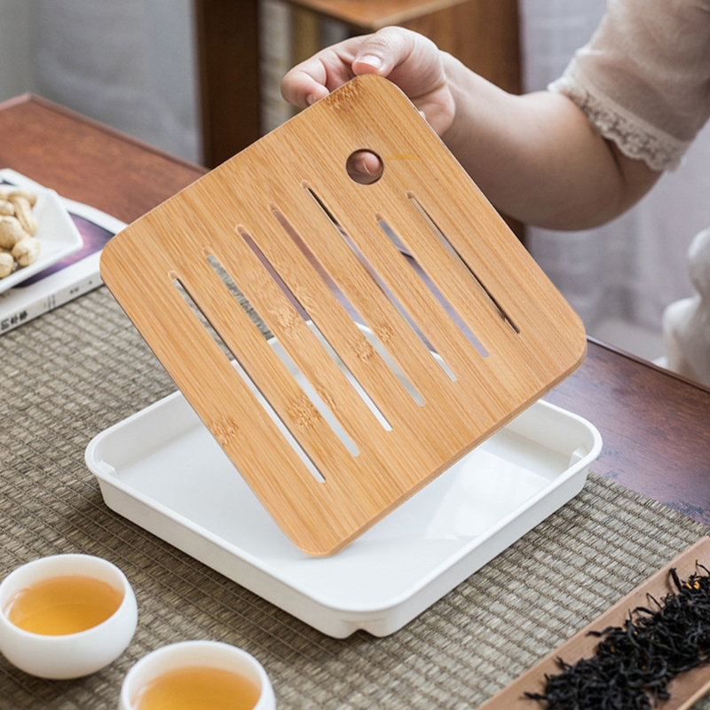 Mini bambusowa taca do herbaty – Desktop Organizer Bamboo recenzja i cena